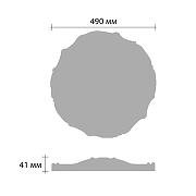 Розетка потолочная Decomaster DR 316 490x41x490 мм-1