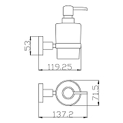Дозатор для жидкого мыла Rav Slezak Colorado COA0303 Хром-1