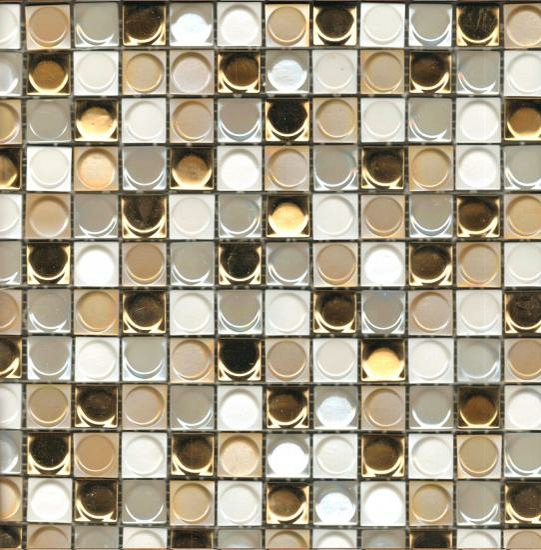 Стеклянная мозаика Vidrepur Aura Mix Gold Blend С0002290 на сетке 31,7x31,7 см стеклянная мозаика vidrepur edna mix 828 черный 31 7х31 7 см
