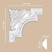 Угловой элемент Decomaster 98061-1 240x240x21 мм-1