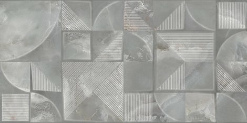 Керамическая плитка Azori Opale Grey Struttura 508921101 настенная 31,5х63 см