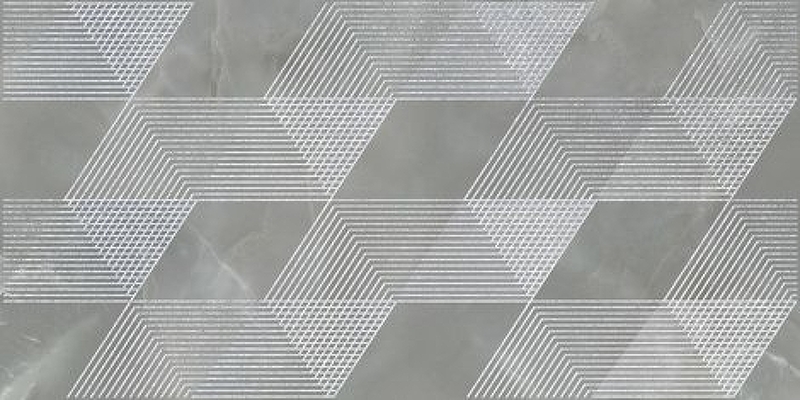 Керамический декор Azori Opale Grey Geometria 588912001 31,5х63 см декор настенный azori devore лайт geometria 31 5x63 см матовый цвет белый геометрия