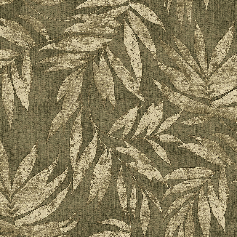 Обои AdaWall Ephes 1012-3 Винил на флизелине (1,06*10) Коричневый, Листья цена и фото