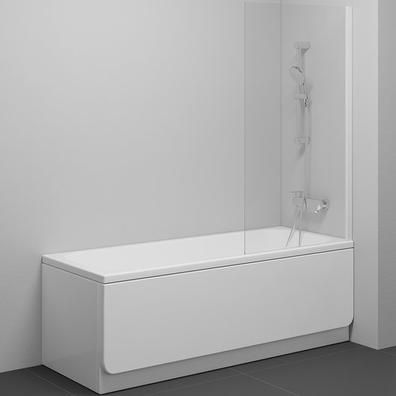 Шторка на ванну Ravak Nexty NVS1-80 7O840100Z1 профиль Белый стекло Transparent цена и фото