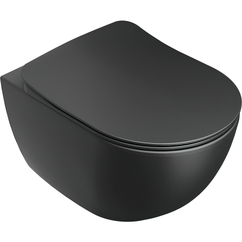 цена Унитаз Ravak Uni Chrome RimOff X01794 подвесной Черный без сиденья