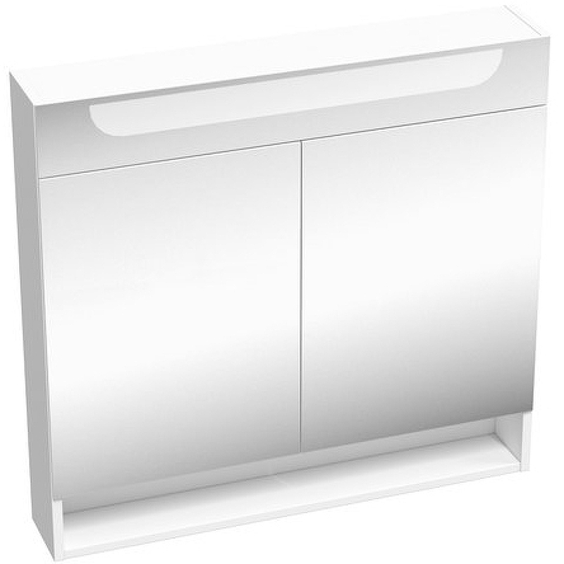 Зеркальный шкаф Ravak MC Classic II 80 X000001471 с подсветкой Белый глянцевый зеркальный шкаф laufen base 80 4 0280 2 110 261 1 с подсветкой белый глянцевый