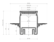Душевой трап Pestan Confluo Standard 13702567 с двухсторонней решеткой Хром глянцевый / полая под плитку-6