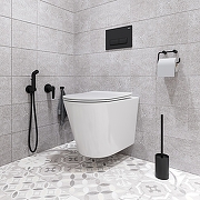 Гигиенический душ со смесителем Iddis Ray RAYBLR2i08 Черный матовый-2