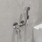 Гигиенический душ со смесителем Milardo Tidy TIDSB00M08 Хром глянцевый-1
