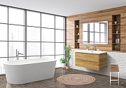 Тумба под раковину BelBagno 105 ALBANO-CER-1050-2C-SO-RR подвесная Rovere Rustico-7