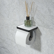 Держатель туалетной бумаги Iddis On-X ONXBL01i43 Черный матовый Белый-1