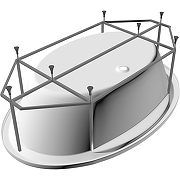 Акриловая ванна Vayer Opal 180x120 Гл000006826 без гидромассажа-3