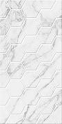 Керамическая плитка Beryoza Ceramica (Береза керамика) Marble Гексо белый настенная 30х60 см
