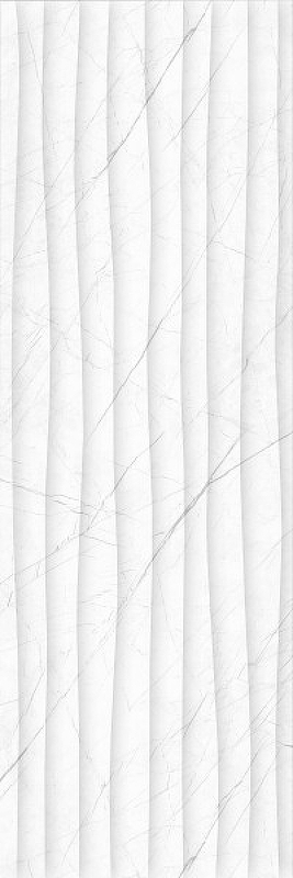Керамическая плитка Beryoza Ceramica (Береза керамика) Верди 1 декор белый настенная 25х75 см