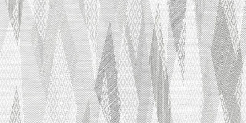 Керамический декор Beryoza Ceramica (Береза керамика) Эклипс 2 светло-серый 25х50 см