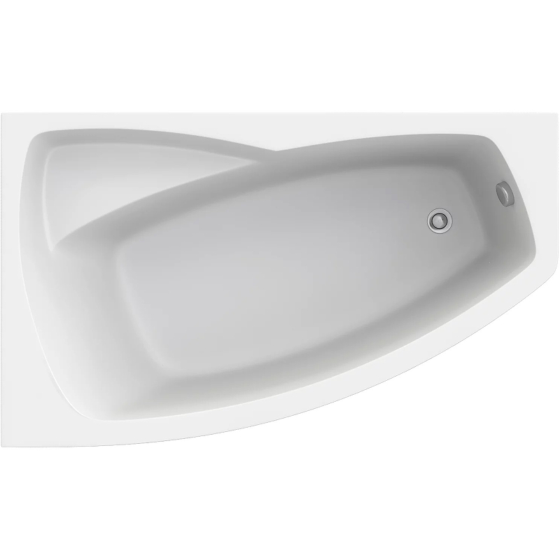 Акриловая ванна Bas Камея PRO 150x90 L В А0117 без гидромассажа боковой экран bas бриз l