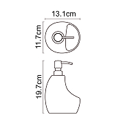 Дозатор для жидкого мыла WasserKRAFT K-8099BLACK с емкостью для губки Черный матовый-1