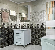 Керамическая плитка Beryoza Ceramica (Береза керамика) Дайкири декор 1 черный настенная 30х60 см-2