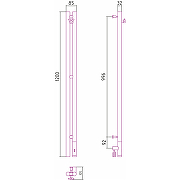 Электрический полотенцесушитель Сунержа Нюанс 3.0 1200x85 R 00-5843-1253 Хром-4