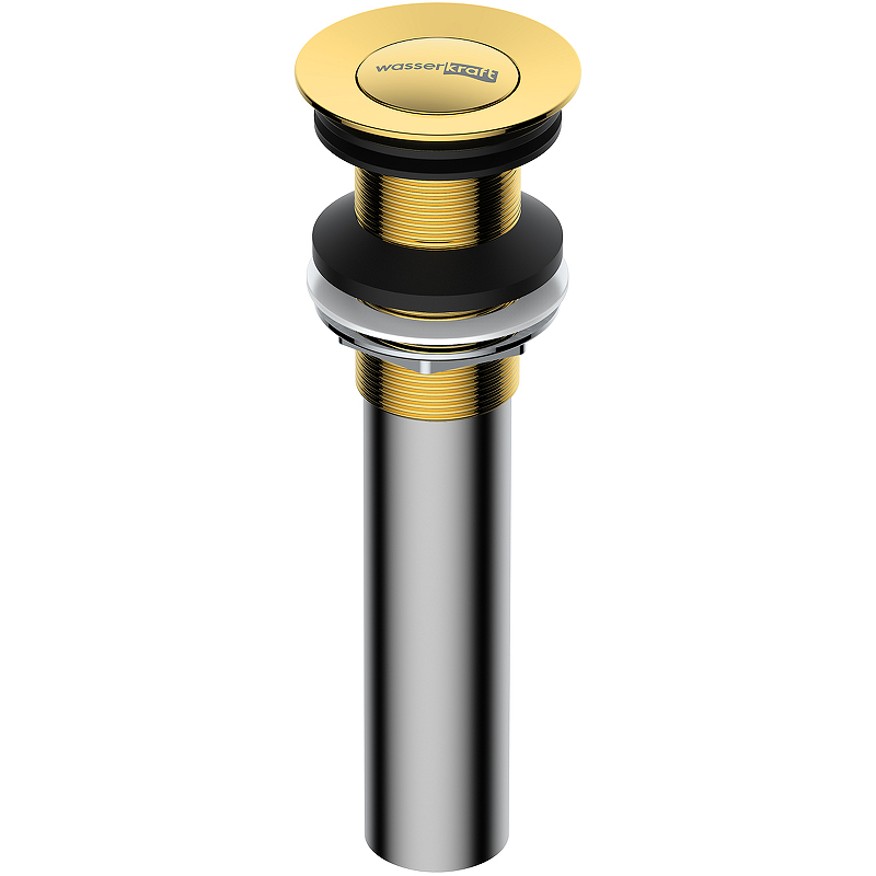 Донный клапан WasserKRAFT A253 Click-Clack Золото клапан донный wasserkraft черный
