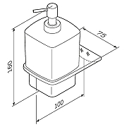 Дозатор для жидкого мыла AM.PM Inspire V2.0 A50A36922 Черный матовый-7