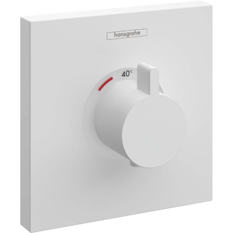 Смеситель для душа Hansgrohe ShowerSelect HighFlow 15760700 с термостатом Белый матовый цена и фото