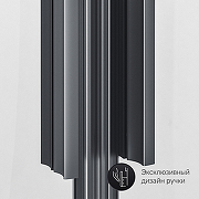 Душевой уголок AM.PM Gem 80х80 W90G-401-080BT профиль Черный матовый стекло прозрачное-10