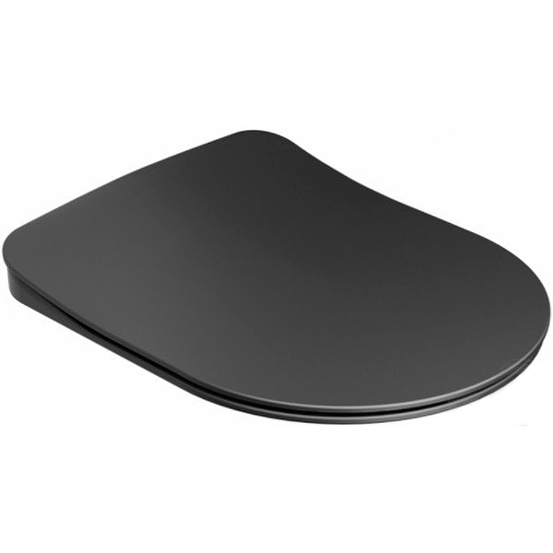 Сиденье для унитаза Ravak Uni Chrome X01795 Черное матовое с Микролифтом крышка сиденье ravak chrome soft close x01451 микролифт