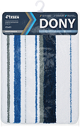 Коврик для ванной комнаты Fixsen Dony 65х45 FX-5011C Синий Белый-1