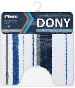 Коврик для туалета Fixsen Dony 45х45 FX-5011U Синий Белый-1