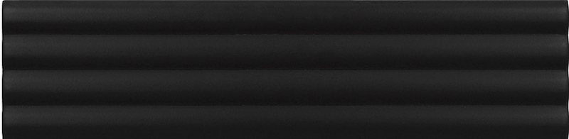 Керамическая плитка Equipe Costa Nova Onda Black Matt 28521 настенная 5х20 см керамическая плитка equipe costa nova onda grey matt 28527 настенная 5х20 см