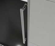 Душевая дверь Vincea Arno 120 VPS-1A120CLB профиль Черный стекло прозрачное-3