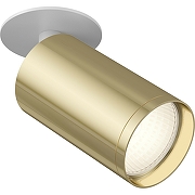 Встраиваемый светильник Maytoni Ceiling Wall Focus S C049CL-1WG Белый Золото