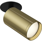 Встраиваемый светильник Maytoni Ceiling Wall Focus S C049CL-1BBS Черный Латунь