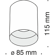 Потолочный светильник Maytoni Ceiling Wall Slim C014CL-01B Черный-2