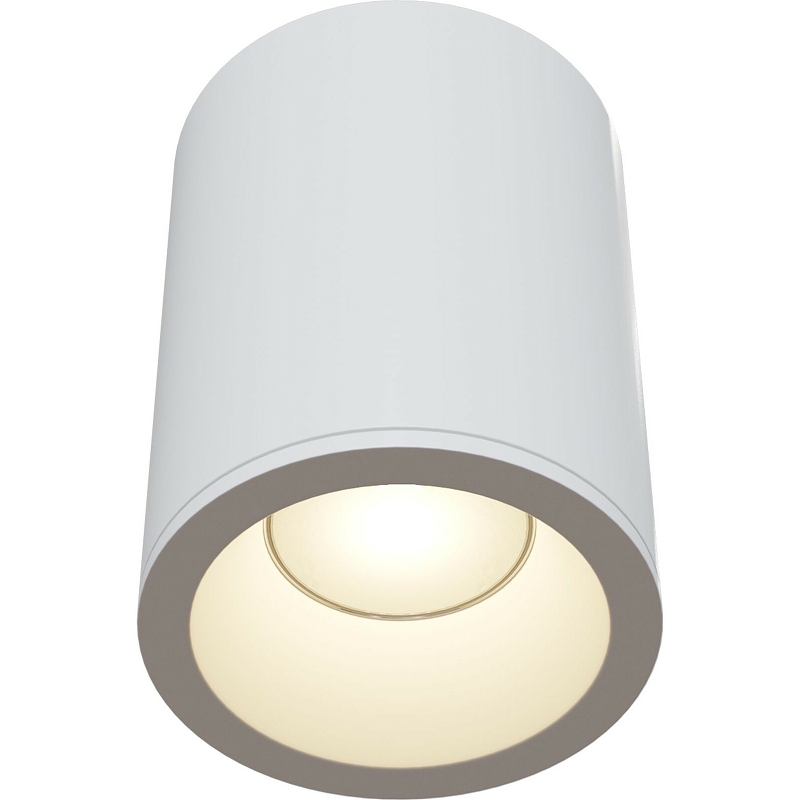 Потолочный светильник Maytoni Ceiling Wall Zoom C029CL-01W Белый светильник для сауны овальный с решёткой 1xe27x60 вт цвет венге ip65