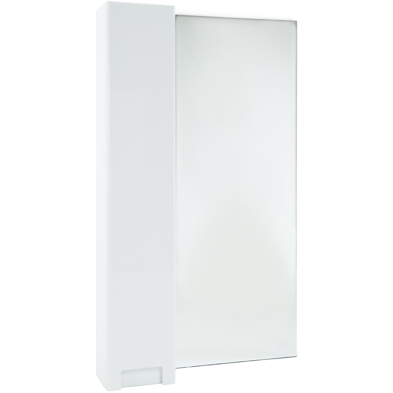 Зеркало со шкафом Bellezza Пегас 50 L 4610406022016 Белое зеркало со шкафом bellezza пегас 50 r 4610406021071 бежевое белое