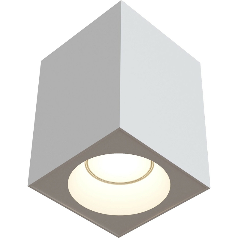 Потолочный светильник Maytoni Ceiling Wall Zoom C030CL-01W Белый светильник для сауны овальный с решёткой 1xe27x60 вт цвет венге ip65