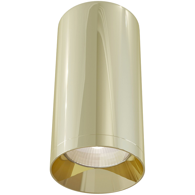 Потолочный светильник Maytoni Ceiling Wall Focus C010CL-01G Золото светильник потолочный накладной maytoni focus design gu10 50 вт 220 240 в золото ip20 d60x130 мм c036cl 01g
