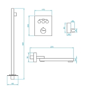 Душевая система RGW Shower Panels SP-370 511408370-01 с термостатом Хром-5