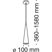 Подвесной светильник Maytoni Pendant Nevill P318PL-01B Черный-5