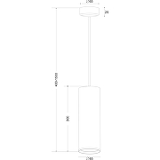 Подвесной светильник Maytoni Pendant Focus Design P038PL-01B Черный-6