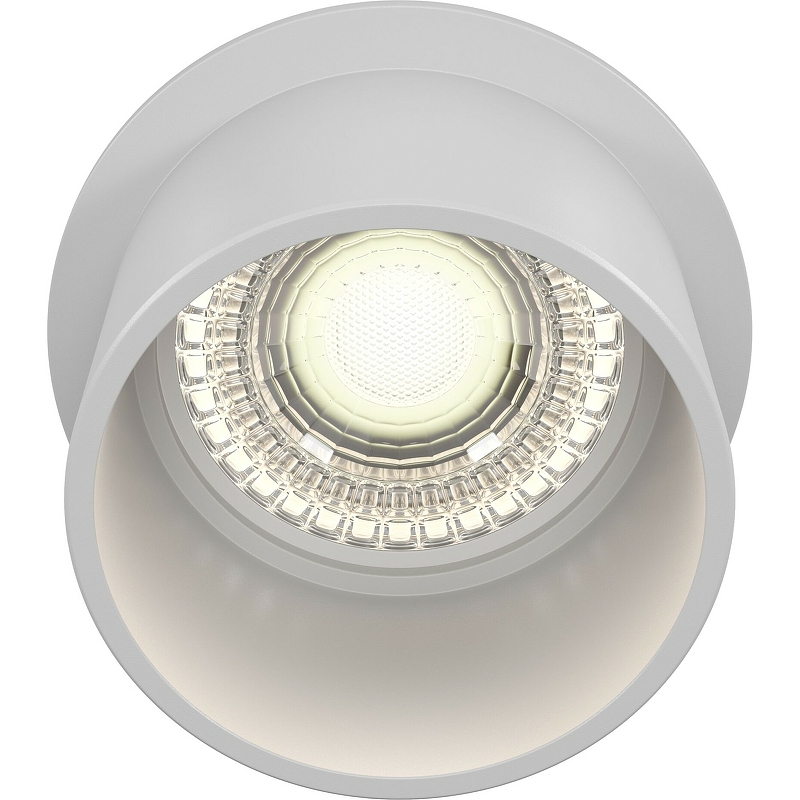 Встраиваемый светильник Maytoni Downlight Reif DL050-01W Белый светильник встраиваемый gu10 белый 50 вт ip20 elektrostandard solar a055669