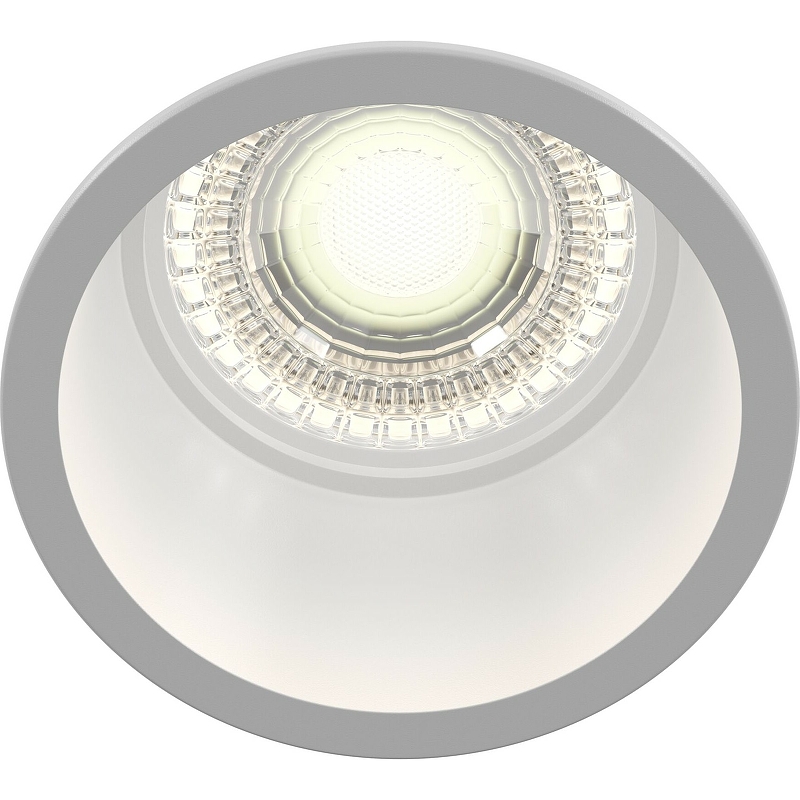 Встраиваемый светильник Maytoni Downlight Reif DL049-01W Белый светильник светодиодный встраиваемый gauss downlight d120х63 мм 11 вт 170 240 в 4000к ip20 белый 946411211