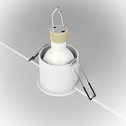 Встраиваемый светильник Maytoni Downlight Reif DL049-01WG Белый Золото-5