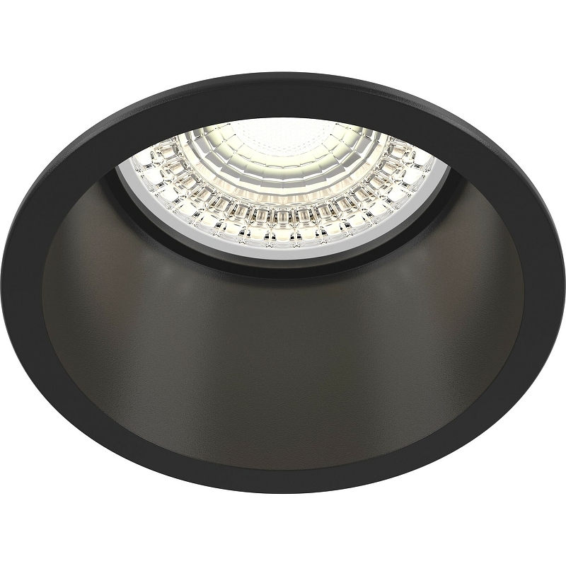 Встраиваемый светильник Maytoni Downlight Reif DL049-01B Черный светильник встраиваемый gu5 3 черный 10 вт ip20 ritter alen 52054 2