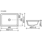 Раковина Ceramicanova Element 55 CN6045 Белая-5