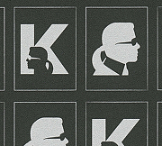 Обои AS Creation Karl Lagerfeld 37842-3 Винил на флизелине (0,53*10,05) Черный, Люди/Буквы-2