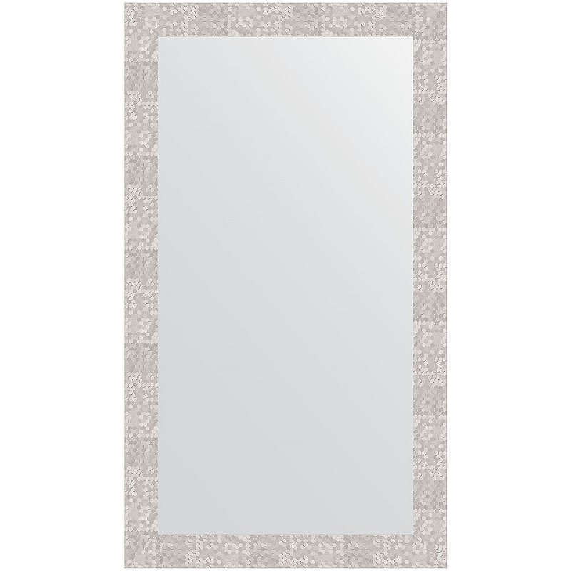 Зеркало Evoform Definite 116х66 BY 3211 в багетной раме - Соты алюминий 70 мм зеркало evoform definite 76х56 by 3051 в багетной раме соты алюминий 70 мм