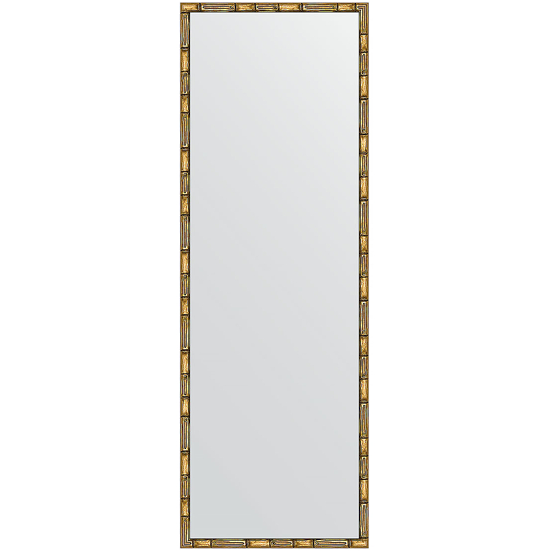 Зеркало Evoform Definite 137х47 BY 0712 в багетной раме - Золотой бамбук 24 мм зеркало evoform definite 77х57 by 0643 в багетной раме золотой бамбук 24 мм